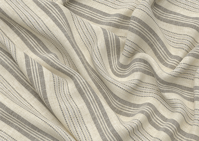 Castelle Stripe, Dove Grey - Roman Blind - Image 4